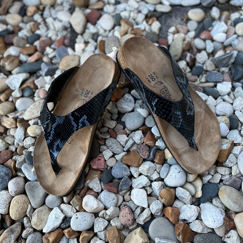 BIRKENSTOCK BIRKIS WOMENS SANDALS EUC Size 39/8 Regular